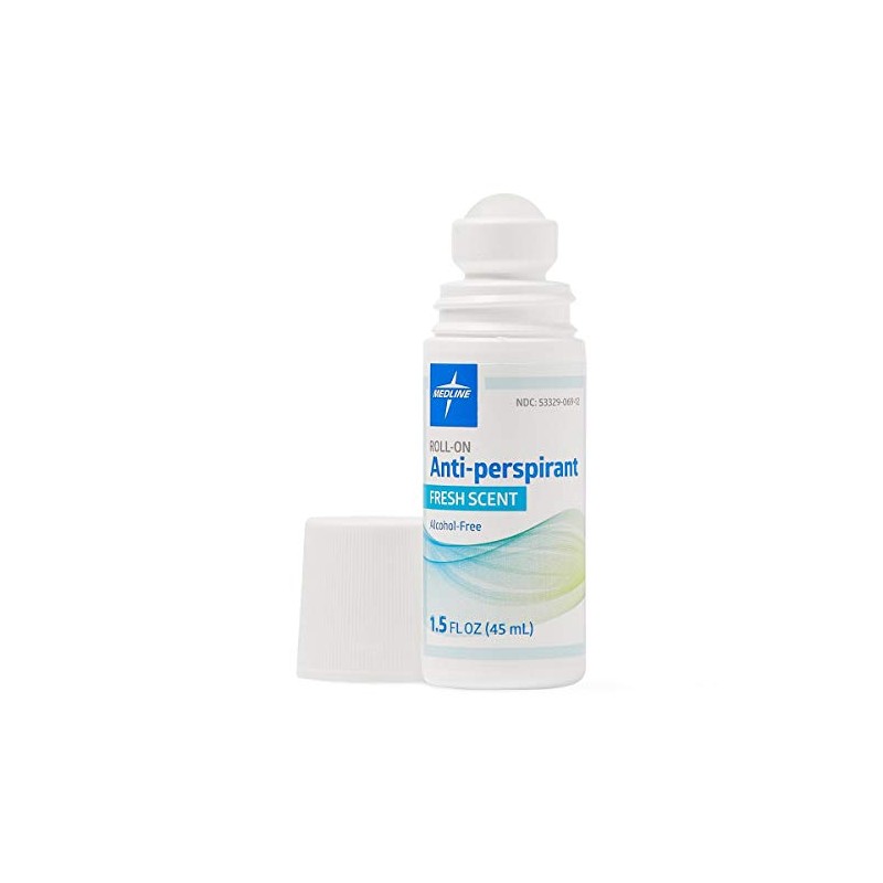 Medline MedSpa Roll-On Antiperspirant Deodorant, 1.5 oz, Long-Lasting Freshness, 1
