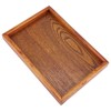 Rectangular Wooden Tea Container Serving Table Plate Snack Food Storage