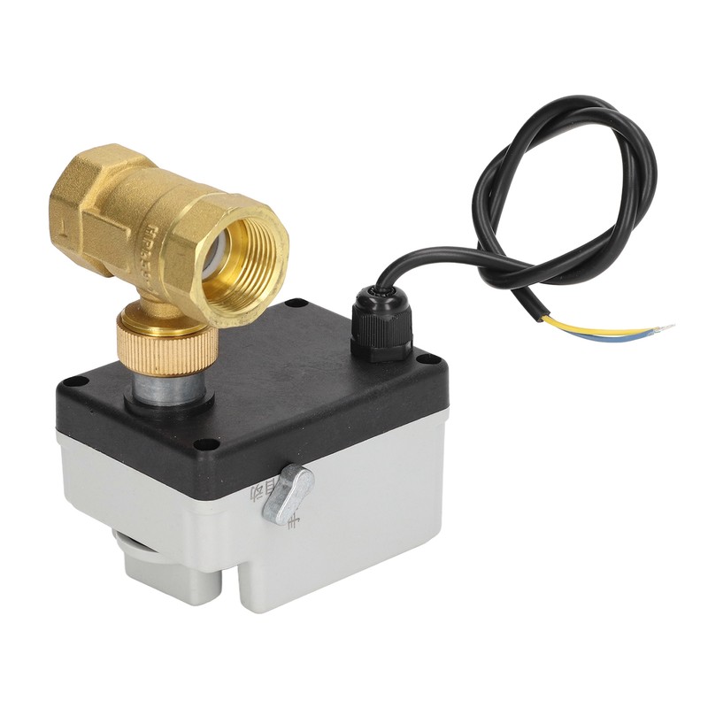 Motorized Ball Valve Electrical 2 Way Normally Closed Manual Automatic