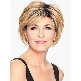 Shattered Bob Wig Color R435S+ Black Cherry - Hairdo Wigs 6.5" Short Chin Length Textured Bangs Tousled Layers Heat Friendly Synthetic Basic Avg Cap Bundle MaxWigs Hairloss Booklet