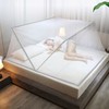 Instant Setup Square Folding Mosquito Net / One-Touch Bed Mosquito Net Portable King 160x195 2ea