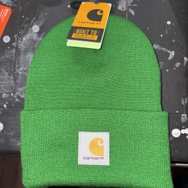 Carhartt Men's Knit Cuffed Beanie, Holly Green