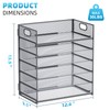 Marbrasse 6 Tier Paper Organizer Letter Tray - Mesh Desk