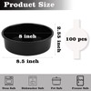 HUAKENER 8 Inch Cake Pan - Set of 3 Round