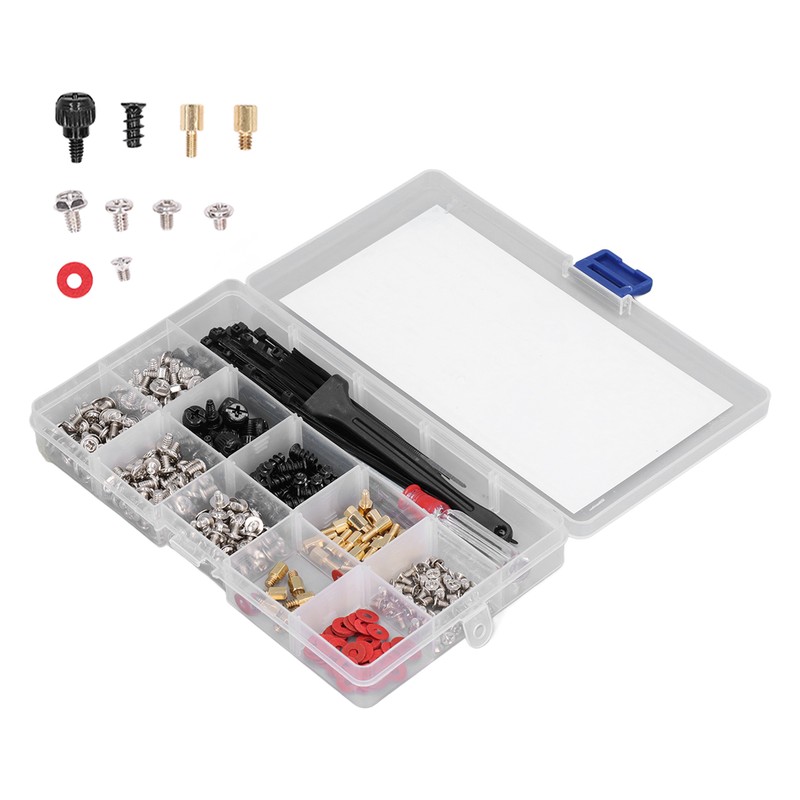 366 Pcs Computer Screw Set Motherboard Standoffs Screw Kit with