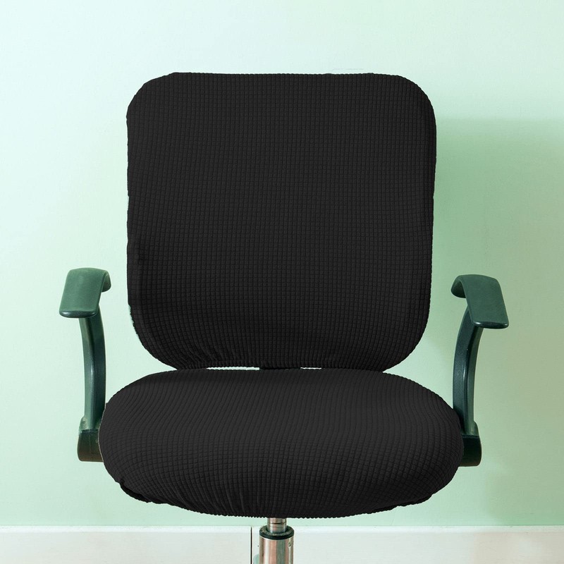 Fenteer Stretch Office Covers Seat Cover Slipcover Desk Seat Cushion