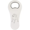 Azeeda 'Happy Bull Terrier' Bottle Opener Fridge Magnet (BO00074052)