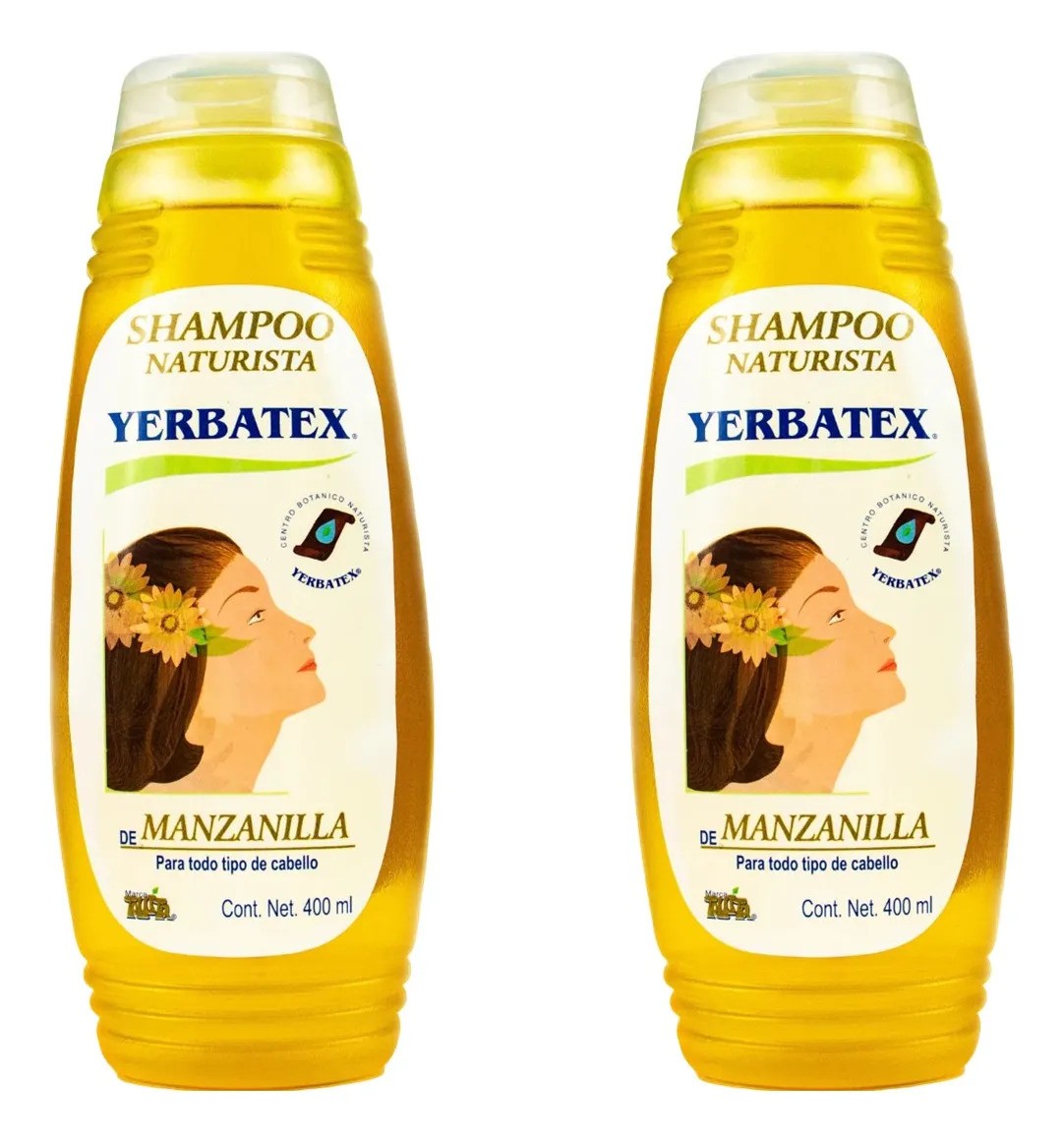 2 Shampoo Naturista De Manzanilla 400 Ml