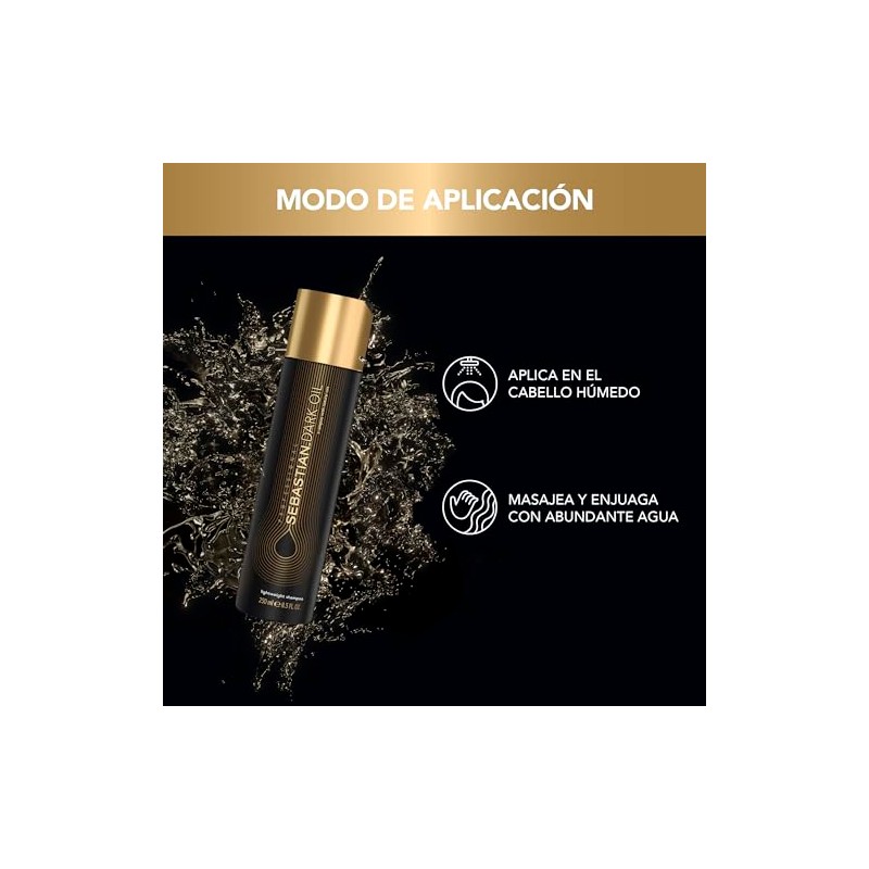 Sebastian Professional Dark Oil Shampoo Brillo y Suavidad 250ml