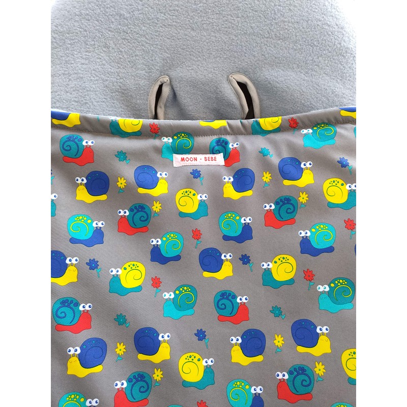 moon-bebe Universal cotton footmuff for pushchairs, brown