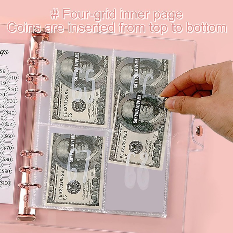 100 Envelope Saving Challenge, A5 Budget Planner with Challengers Tracker