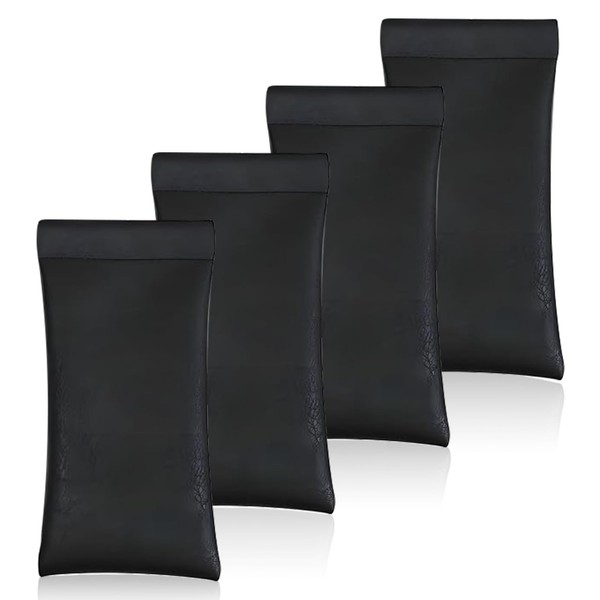HUTHUHNHN 4 Pack Glasses Pouch, Antiscratch Leather Sunglasses Case, Portable