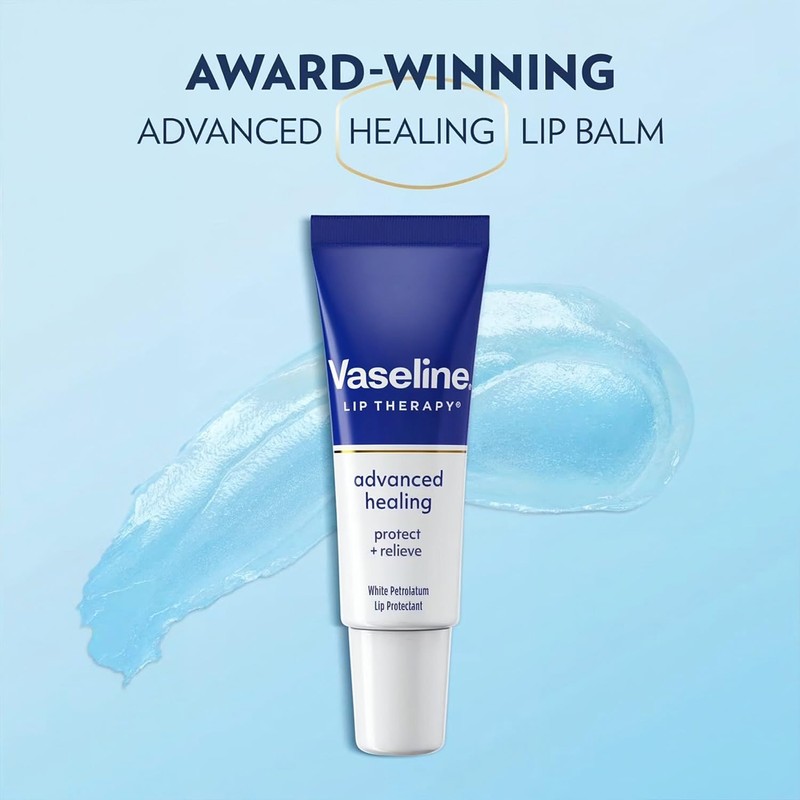 Vaseline Lip Therapy Fórmula avanzada 0.35 oz, Paquete de 4