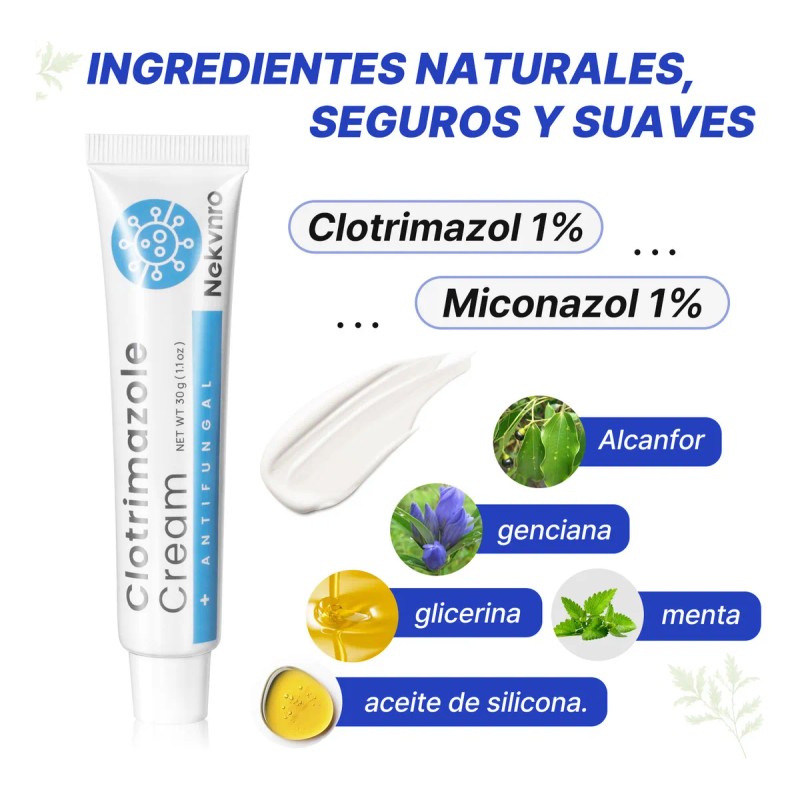 Nekvnro Crema Antifúngica 30g-alivia Infecciones Y Hongos