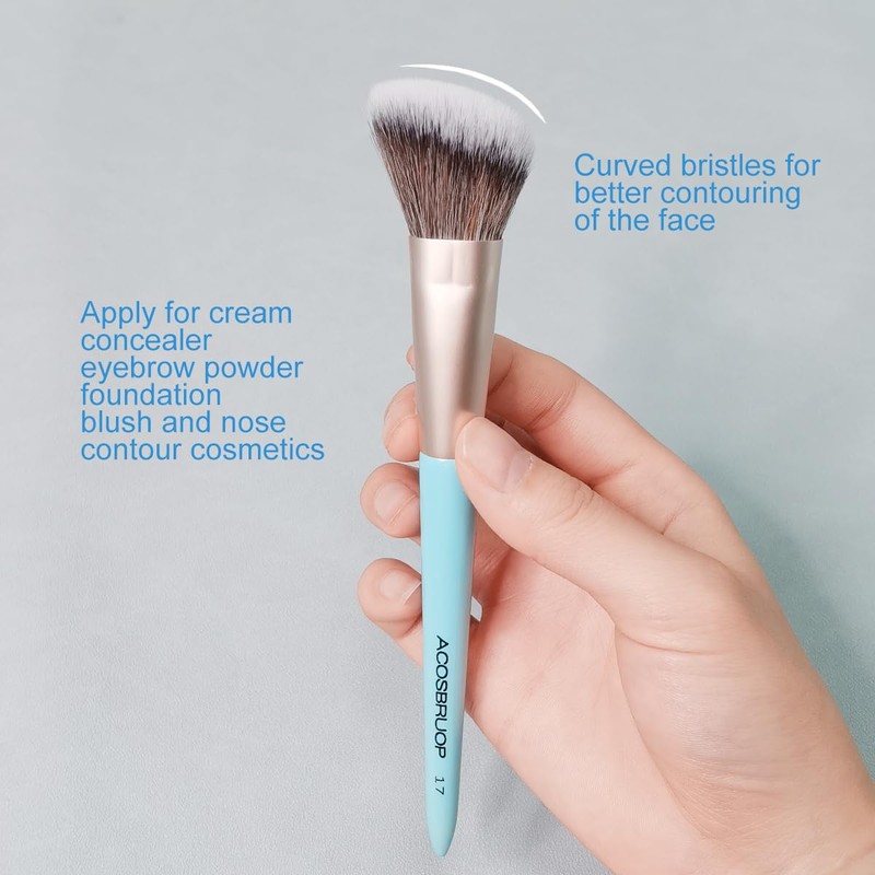 ACOSBRUOP Angled Blush Brush, Face Makeup brushes, beauty tool, for