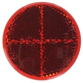 Grote 41002 Red Round Stick-On Reflector