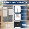 VERSSURE Marble Base Freestanding Towel Rack, 3-Tier Standing Towel Holder