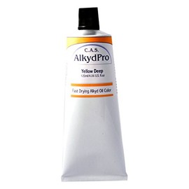 C.A.S. Paints AlkydPro Fast-Drying Oil Color Paint Tube, 120ml, Yellow Deep