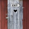 Relaxdays Exit Antique Design Arrow Right Sign Sign Wall &