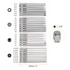 sourcing map 30pcs Screwdriver Bit Set 1/4" Hex Shank 4"