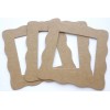 Unbranded {4} *WAVY SQUARE FRAME* Picture Frames Bare Chipboard Die
