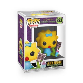 Epic Collectibles Pop The Simpsons: Treehouse of Horror - Alien Maggie Simpson Vinyl Figure Bundle with Compatible Funko Box Protector