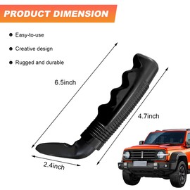 ZNDAW Car Door Handle for Elderly, Portable Car Door Handle Assist Grab Bar, Multifunction Vehicle Support Handle for Seniors and Handicapped, Auto Cane for Getting in and Out of Car (Black)