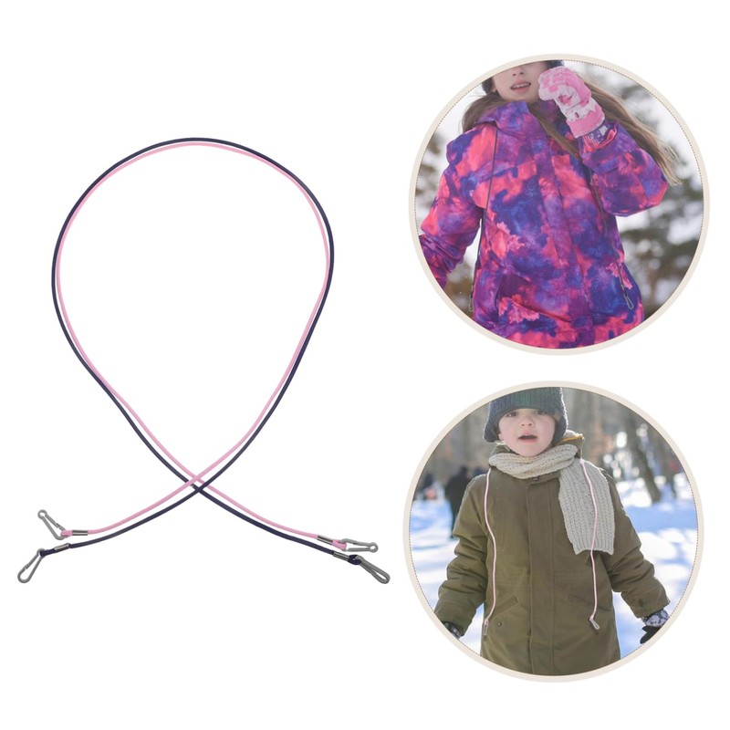 Kisangel Pcs Boys and Girls Ski Glove Lanyard Mitten Clips