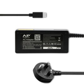 AJP New USB-C for Dell XPS 13 9320 2022 model, XPS 13 Plus 9320 Laptop 65W Notebook Charger Type-C Power Supply 20V 3.25A Adaptor PSU Power Cord