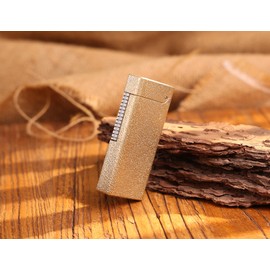 WDMART- H59 Brass Mechanical Trench Lighter • Retro Soft Flame Oil Lighter • Cool Open Flame Kerosene Lighters one Click lid Opening • Model：Flame Spirit (MM)