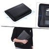A5 PU Leather Business Portfolio with Calculator Zippered Document Organizer