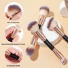 MAGEFY Makeup Brushes 12Pcs with Bag, Double-End Multi-functional for Foundation