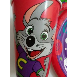 CEC Entertainment NEW Chuck E Cheese Characters New Super Fun Party Picnic Plate And Cup 6 PC Set