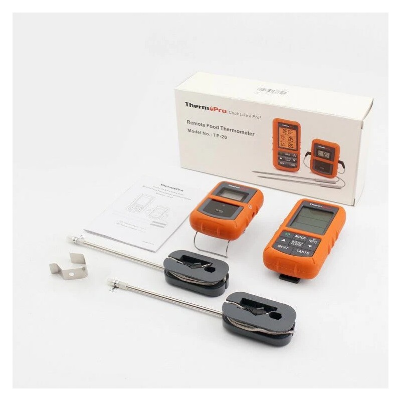 ThermoPro TP-20S Dual Probe Wireless Cooking Thermometer BBQ Smoker Grill