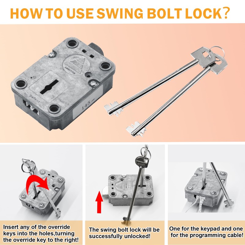 WAH YUE HING Digital Electronic Keypad Lock for Safes
