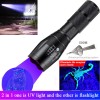 Unbranded UV Flashlight Black Light Super Bright 120000lm Torch Ultra