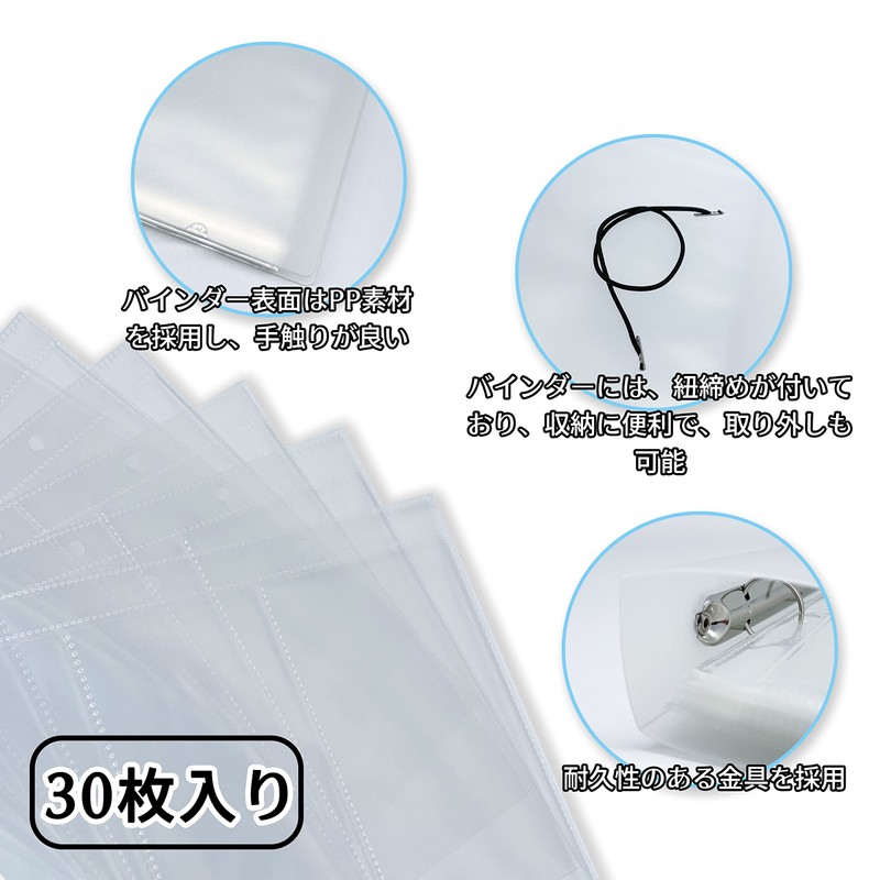 Ticket Storage Holder File 30 Pages - Holds Up to