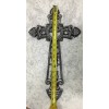 Cast Iron Black With Silver Highlights, Large Cross (0383)
