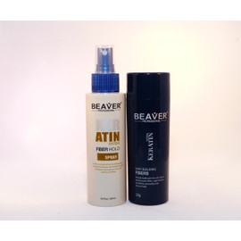 Beaver KERATIN Hair Building Fibres Hair Loss Concealer 28g LIGHT BROWN