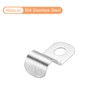 sourcing map 60 Pcs Pipe Strap Fit for 1/4in(6mm) 304