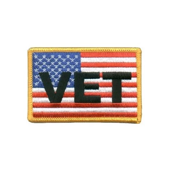 AMERICAN FLAG VET PATCH