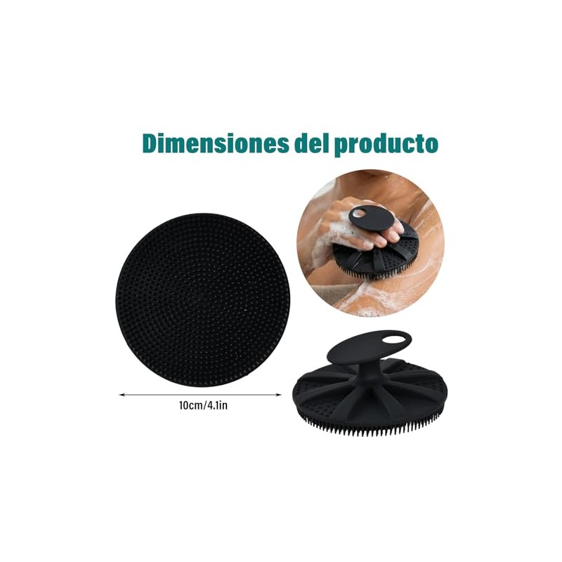 Nivofu Cepillo Corporal de Baño de Silicona, Cepillo Corporal Suave