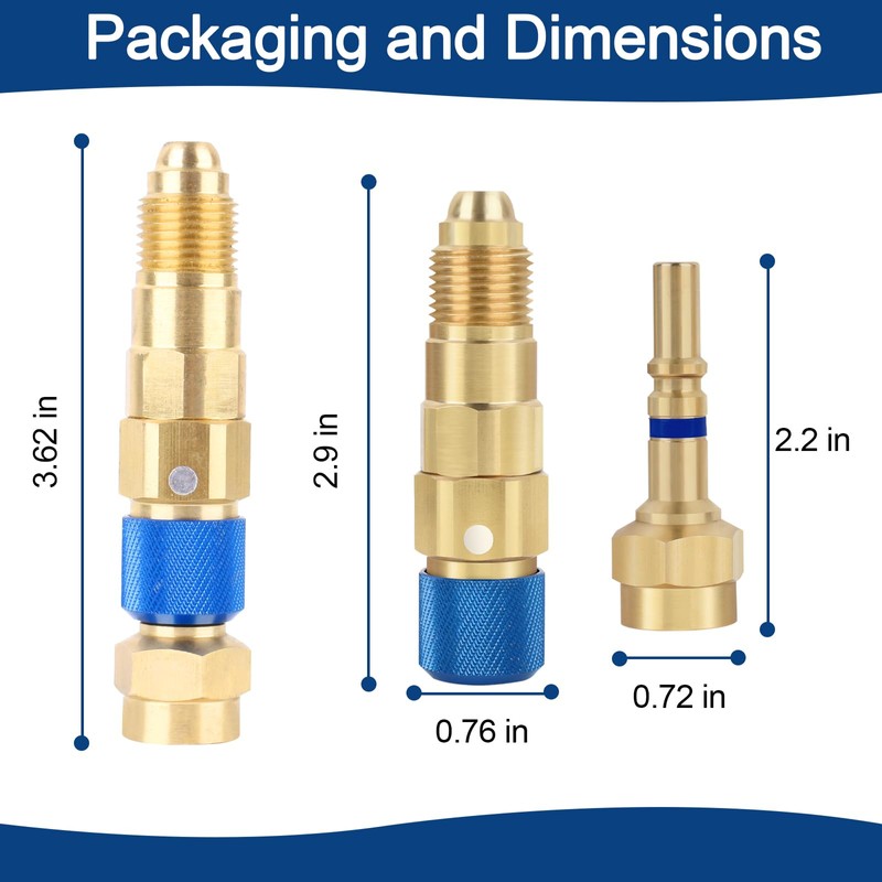 Jiotar QDB33 Argon Hose Quick Connect Fittings Set, Argon Inert