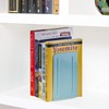 Acrimet Steel Metal Bookends for Shelves, Heavy Duty, for Large