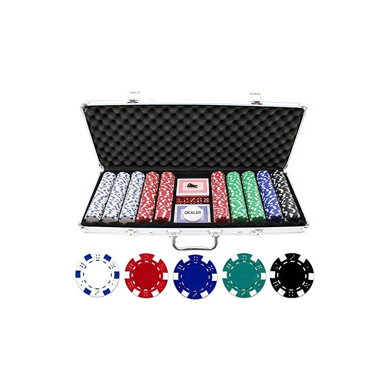 Versa Games 11.5g 500pc Dice Poker Chip Set