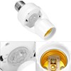 QWORK Motion Sensor Light Socket Adapter - 4 Pack E26/E27