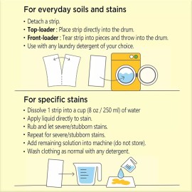 nature clean Hojas Quitamanchas Para Ropa Biodegradable 36 Piezas