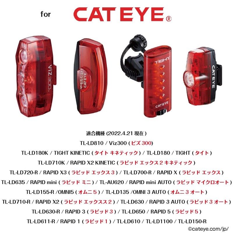 (Rec-Mount) Safety Light Adapter for Go Pro Interface → Cateye