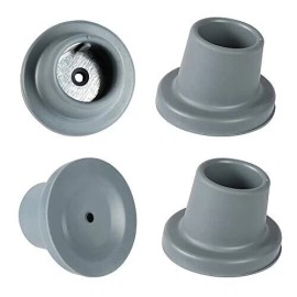 Unbranded Shower Chair Tips Feet Replacement - 1-1/8’’ Rubber Tips, Pack of 4