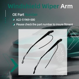 A22-51969-000 2Pcs Windshield Wiper Arm Fit For Freightliner Columbia 2001-2017,Wiper Arm for Left and Right Side